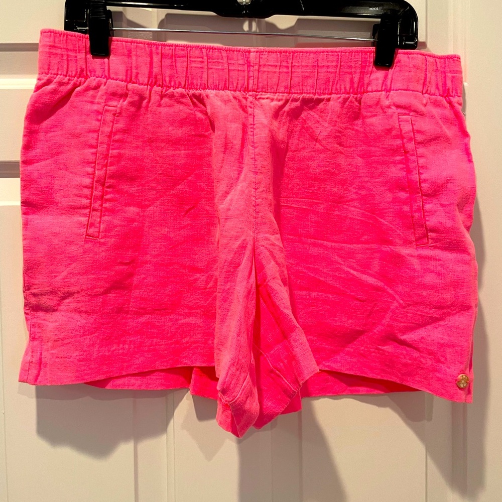 Lilly Pulitzer Lilo Linen Short in Roxie Pink